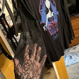 Torrid , long sleeve corpse, bride shirt